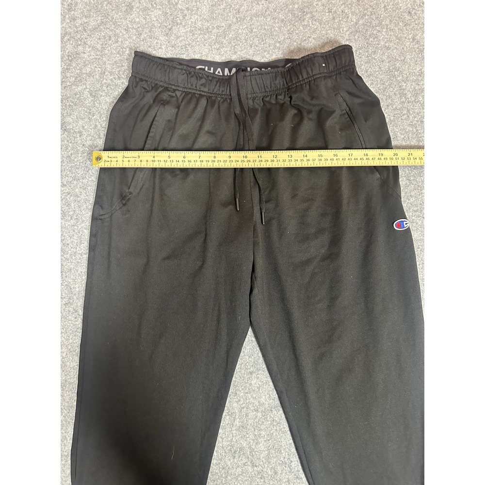 Champion Athletic Track Pants Large Black Performance Drawstring Zip Ankle - Picture 5 of 12